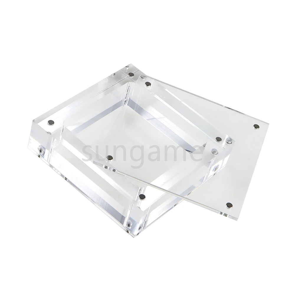 1set High Transparency Acrylic Magnetic Cover Console Storage Display Box for Gameboy GB GBA GBC GBM GBP GBA SP GW