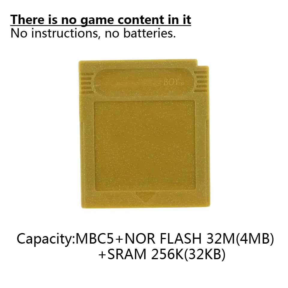 Ny: GameBoy Color - Tomt Spil Kort med 4 MB