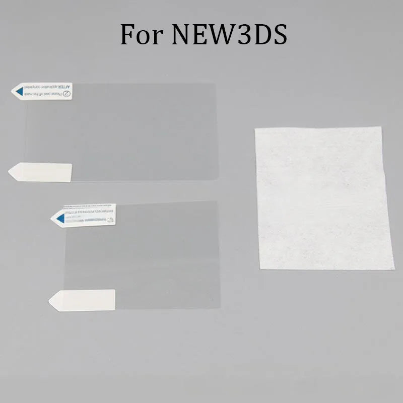 Clear Protective Film For NDS DSi NDSi XL LL NDSL DS Lite Top+Bottom LCD Screen Protector For 2DS 3DS XL LL New 3DSLL 3DSXL 1Set