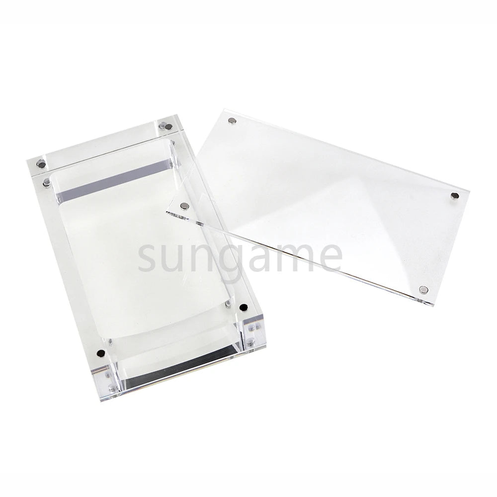 1set High Transparency Acrylic Magnetic Cover Console Storage Display Box for Gameboy GB GBA GBC GBM GBP GBA SP GW