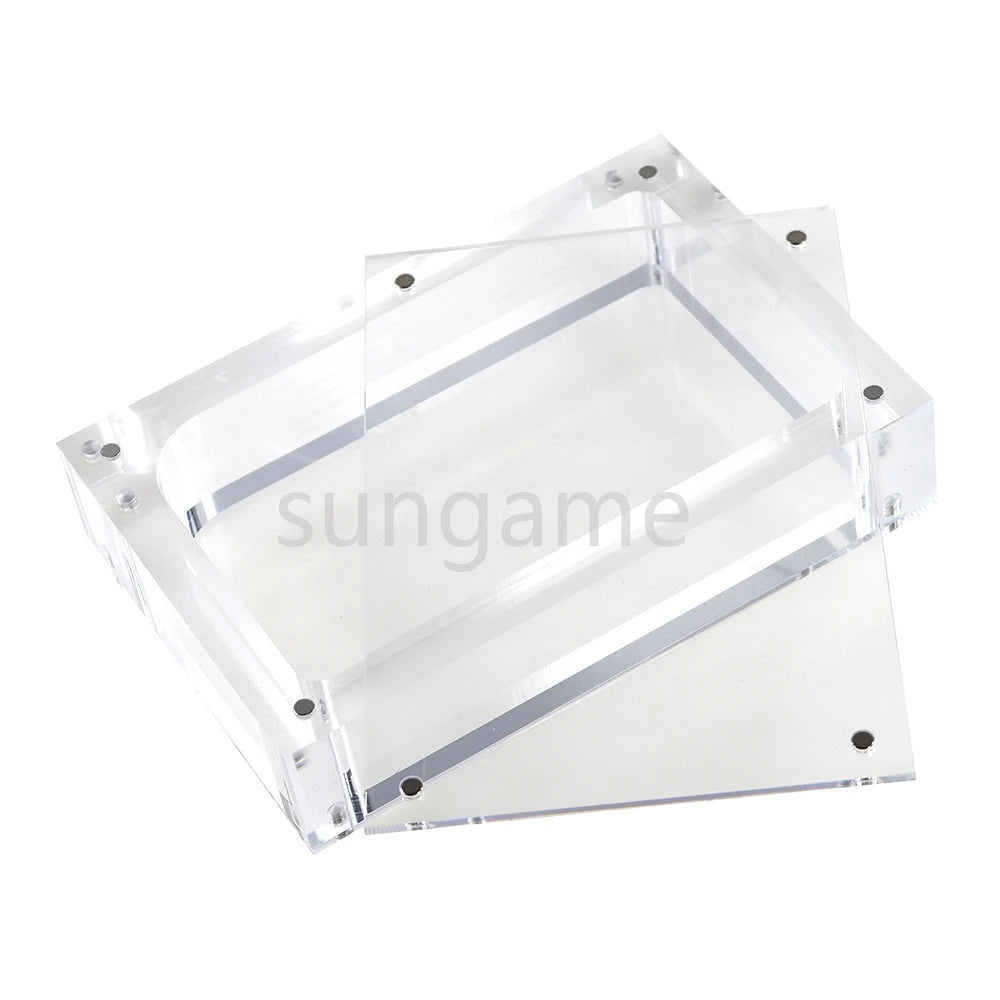 1set High Transparency Acrylic Magnetic Cover Console Storage Display Box for Gameboy GB GBA GBC GBM GBP GBA SP GW