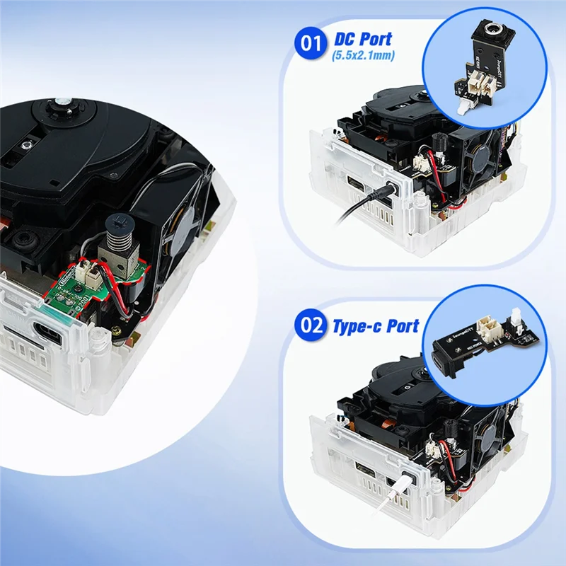 ABGN For NGC Gamecube Power Adapter Type-C Adapter For NGC Gamecube For NGC Game Console DOL-001/101
