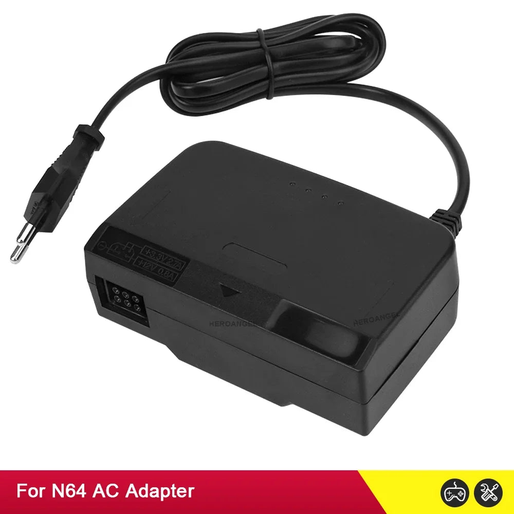 High Quality Wall Charger AC/DC Adapter Power Supply Game Charger For N64 Console AC Adaptor EU/US Plug Dropshipping