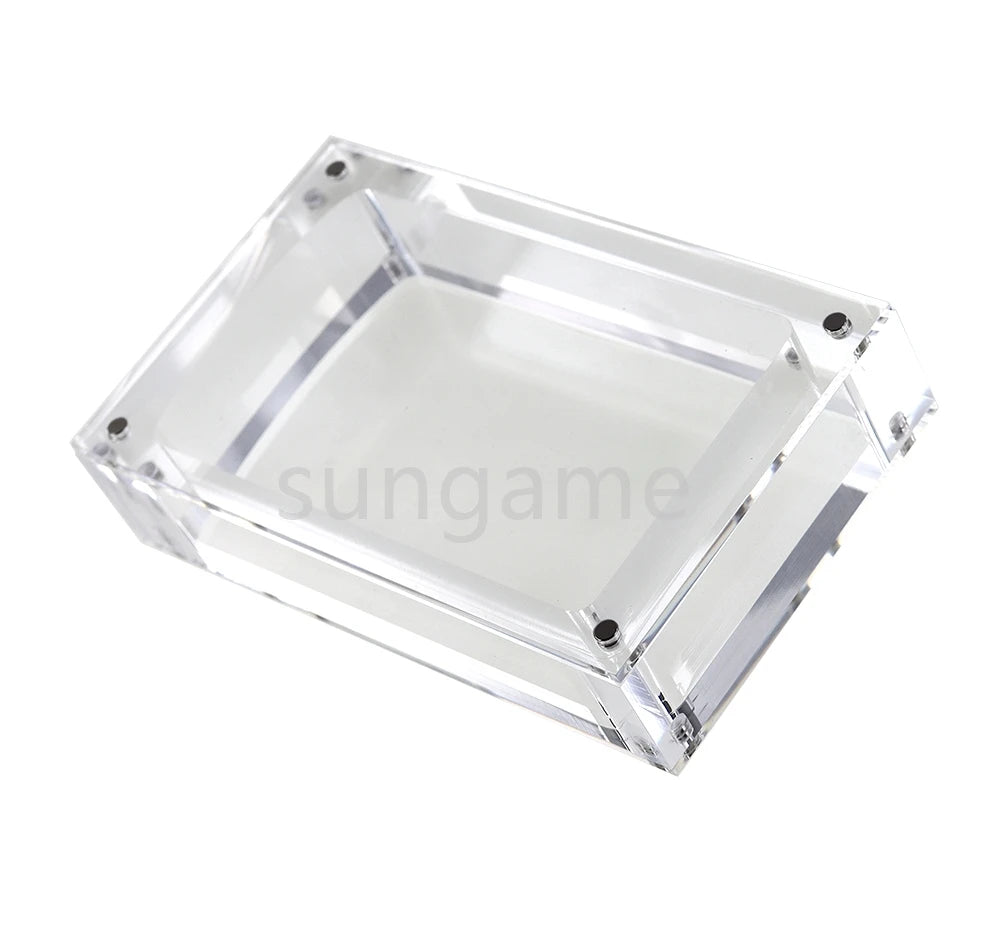 1set High Transparency Acrylic Magnetic Cover Console Storage Display Box for Gameboy GB GBA GBC GBM GBP GBA SP GW