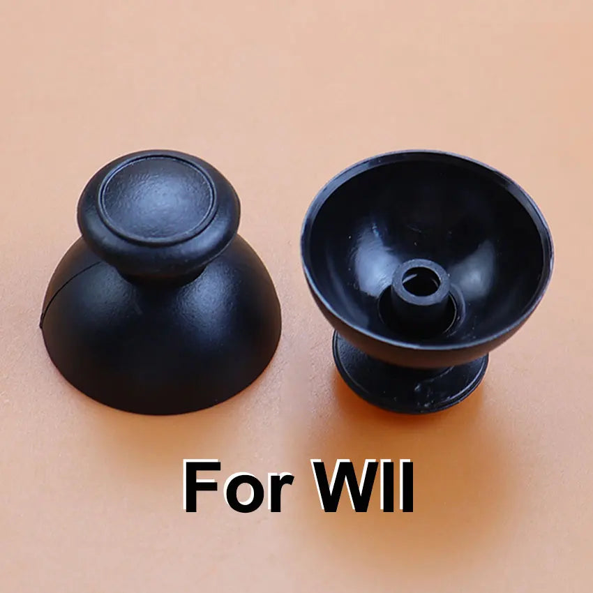JCD 2pcs 3D Analog Joystick Thumb Stick Grip Cap Button Repair Part Cover Thumbstick Replacement For Wii WII U WiiU Controller