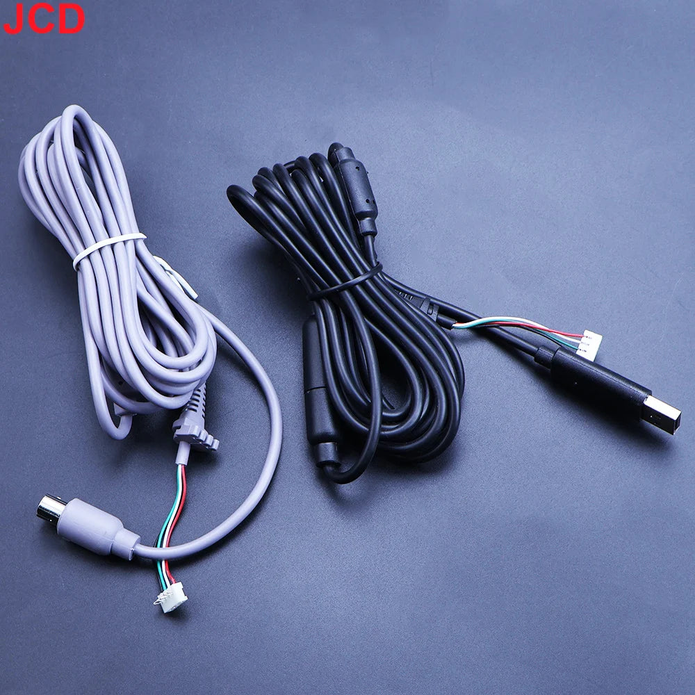 JCD 1pcs High Quality USB 4 Pin For Cable Cord Cable+Breakaway Adapter Replacement For Xbox 360 Wired Controller Accessories