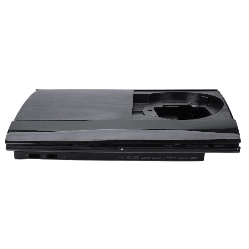 Complete Housing Shell Case Full Kit Game Console Case New Console Faceplate Cover Black with Screws for PS3 Super Slim 4K 4000
