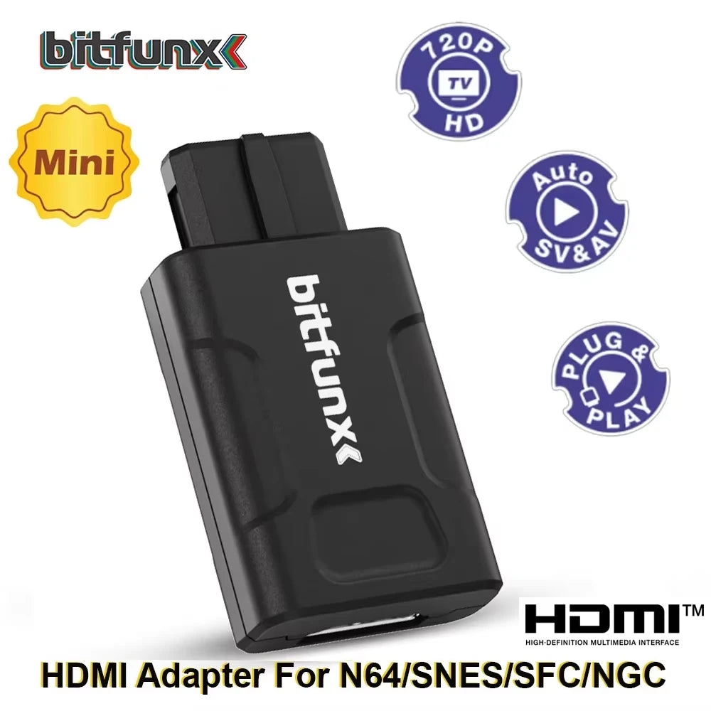 N64/SNES/NGC - NY: AV til HDMI adapter