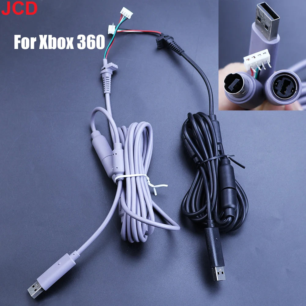 JCD 1pcs High Quality USB 4 Pin For Cable Cord Cable+Breakaway Adapter Replacement For Xbox 360 Wired Controller Accessories