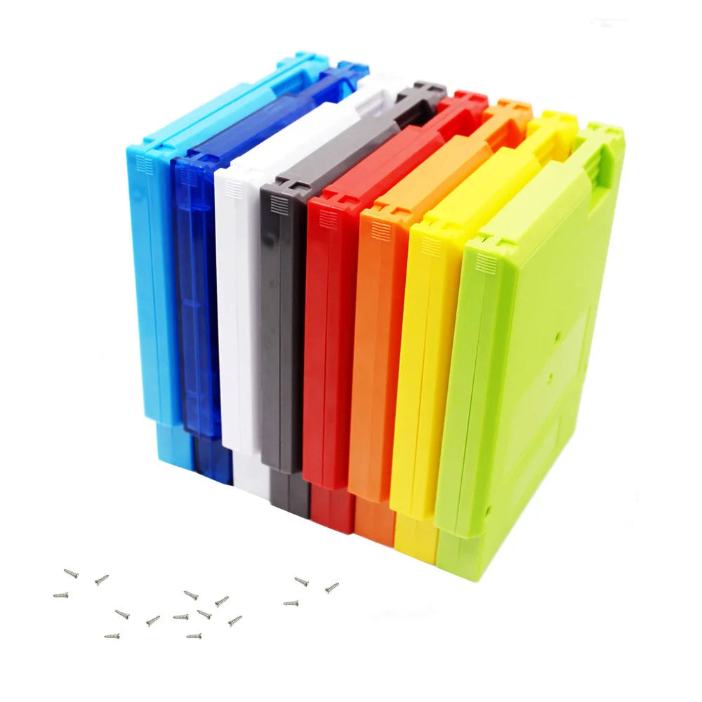 Hard Plastic Case Cartridge Shell Cover For NES 60Pin To 72Pin Game Card Replacement Shell With 3 Screws