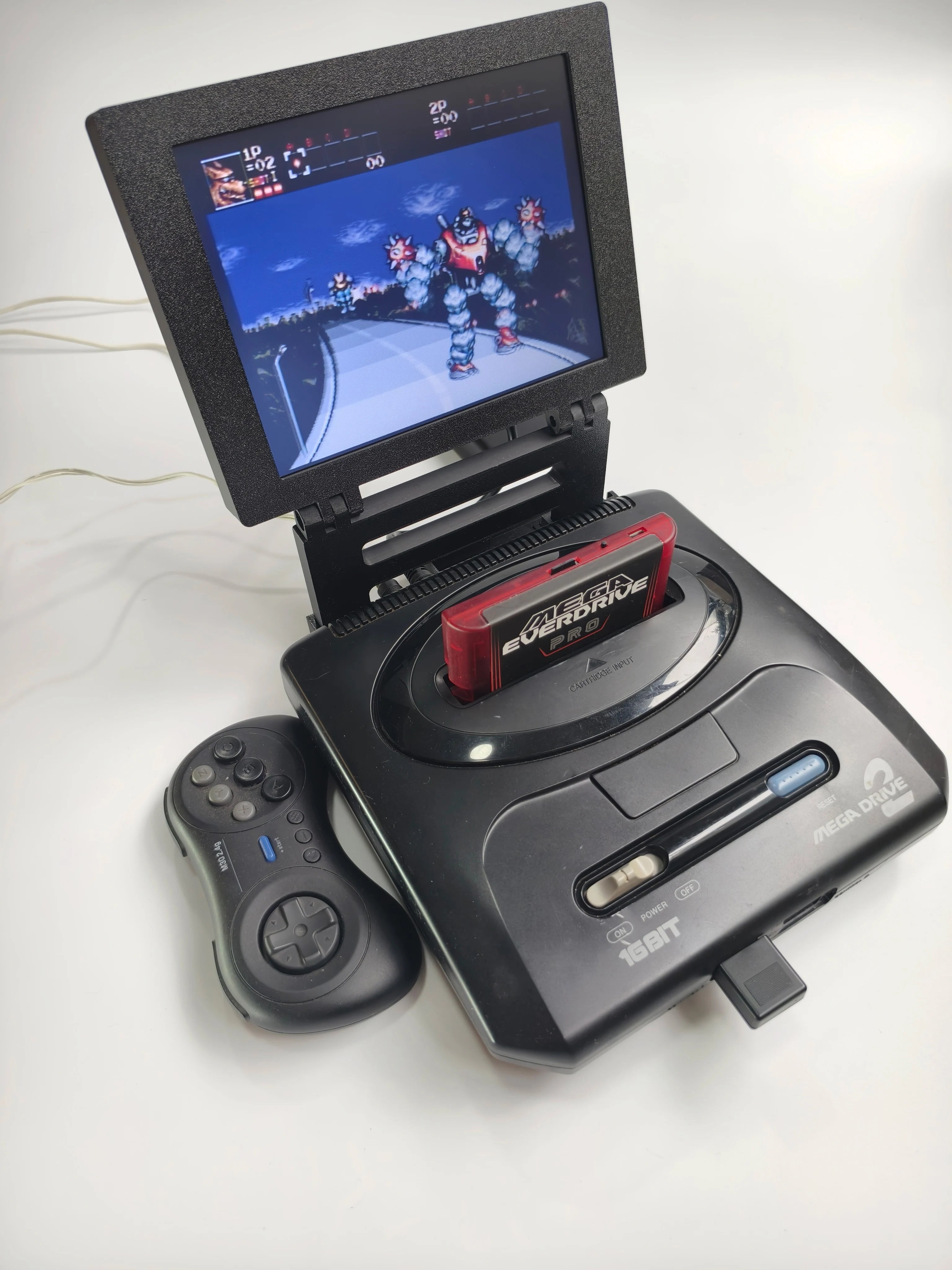 8“ Portable Mini Monitor Retro Gaming Console Screen 8 Inch LCD Screen Designed For Games Sega Mega Drive 2 / Genesis 2  Console