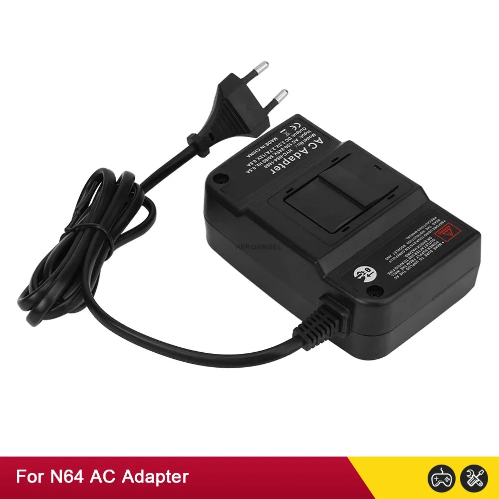 High Quality Wall Charger AC/DC Adapter Power Supply Game Charger For N64 Console AC Adaptor EU/US Plug Dropshipping