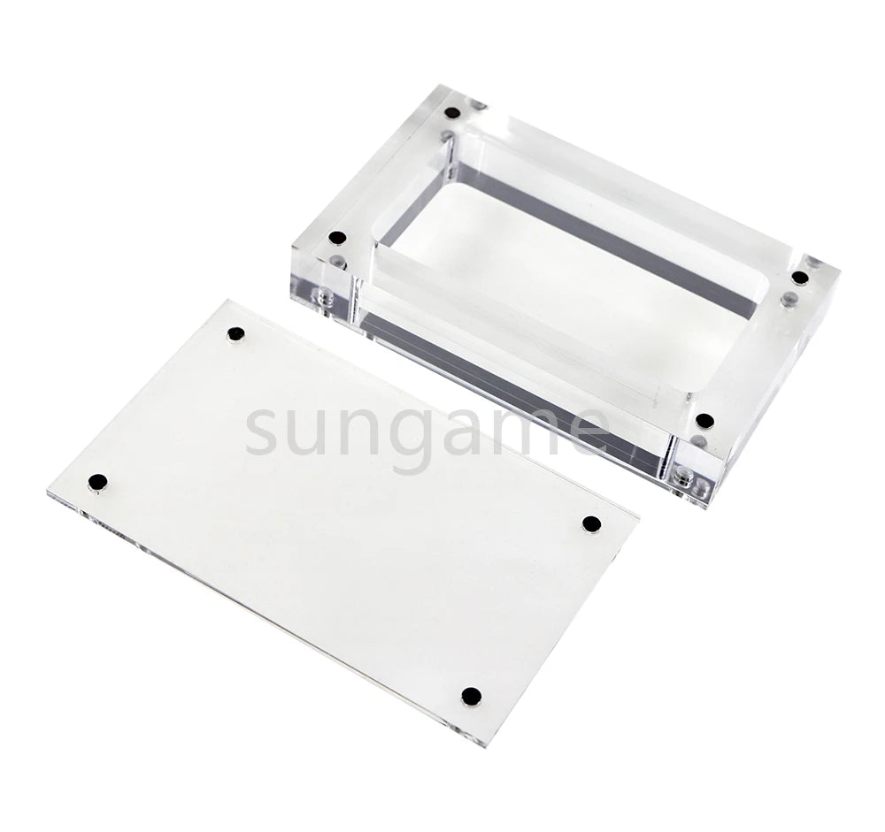 1set High Transparency Acrylic Magnetic Cover Console Storage Display Box for Gameboy GB GBA GBC GBM GBP GBA SP GW