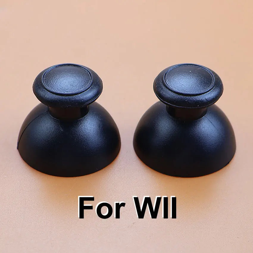 JCD 2pcs 3D Analog Joystick Thumb Stick Grip Cap Button Repair Part Cover Thumbstick Replacement For Wii WII U WiiU Controller