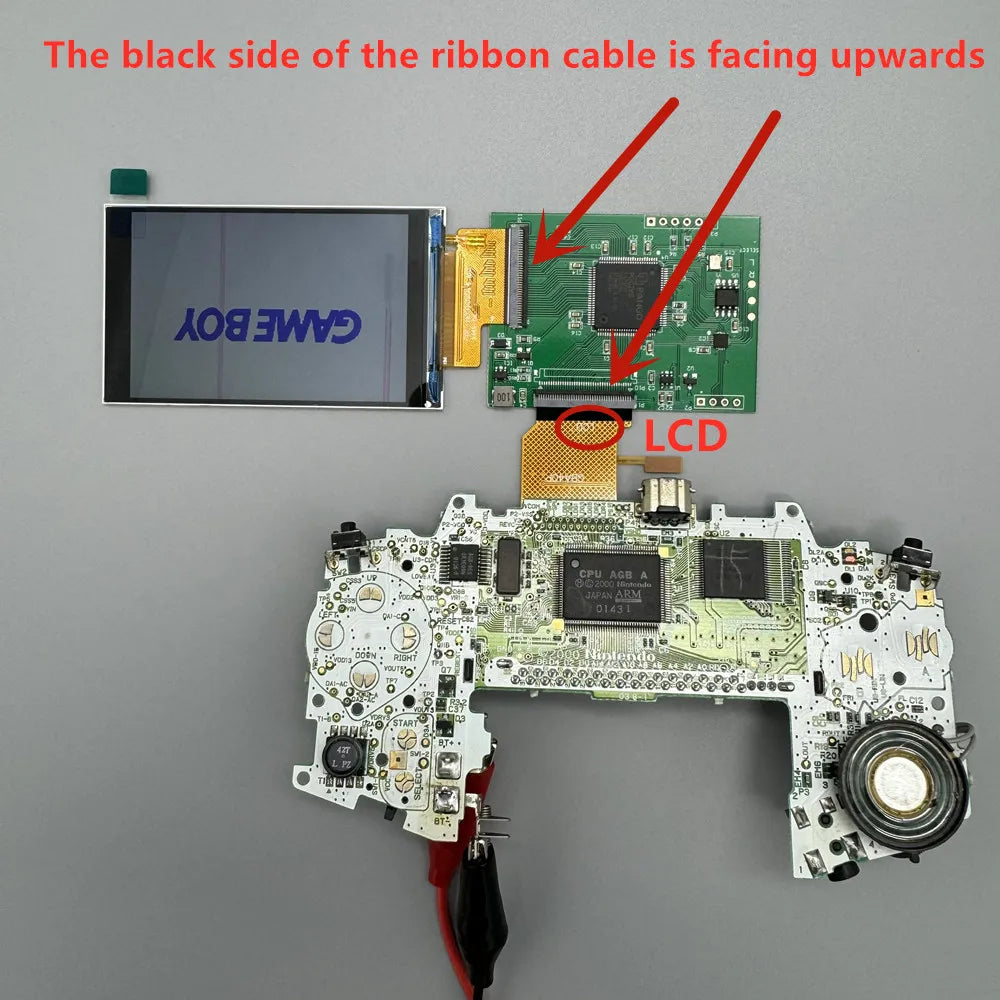 2.9 "original Size IPS High Brightness LCD Screen For Gameboy Advance GBA Support Pixel Mode Display Warm light Screens