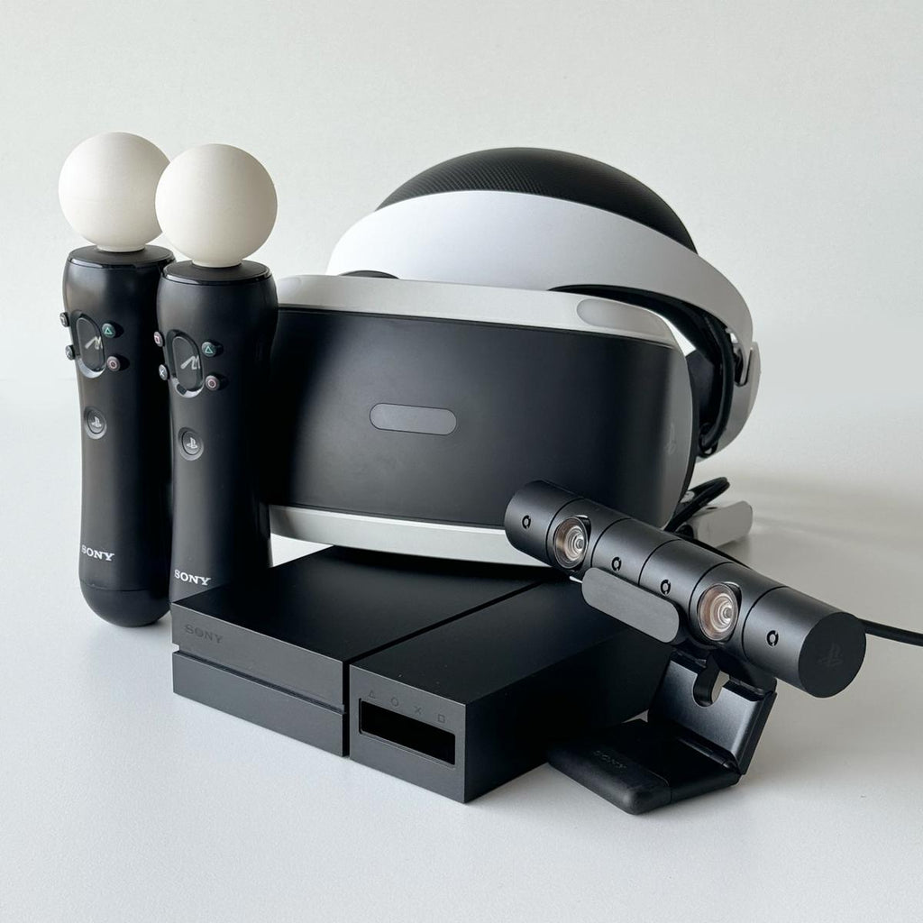 KOMPLET PAKKE - PlayStation 4 Pro 1 TB pakke + PS VR V1 + 2x Move-controllere