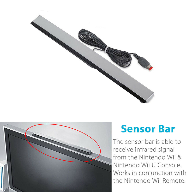 Wired Sensor Bar For Wii/Wii U Console Replacement Infrared Wired Remote Motion Sensor Bar Inductor Game Accessoies